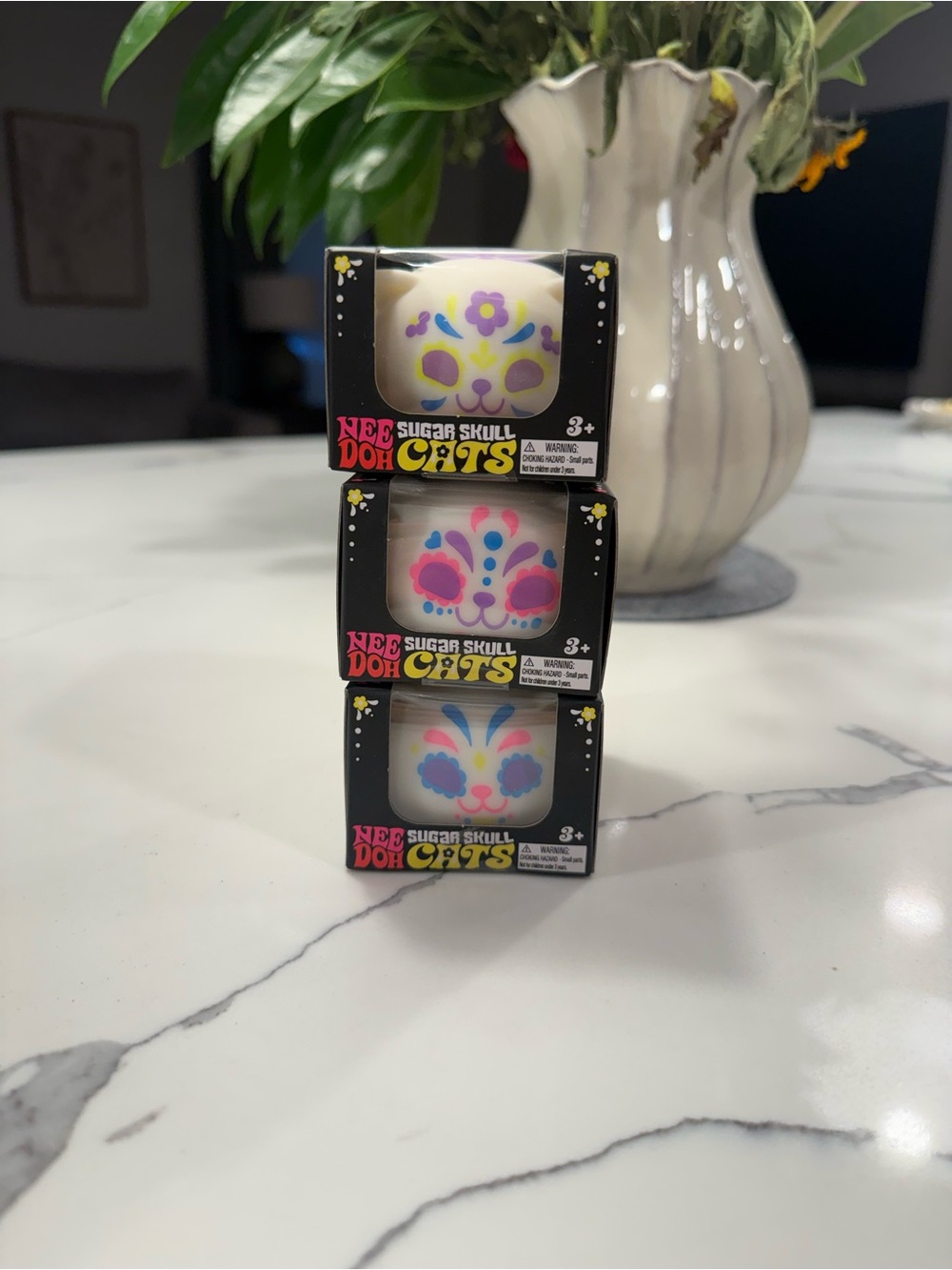 NeeDoh Sugar Skull Cats Squishy collection